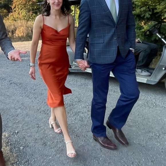 BHLDN Cali Satin Charmeuse Midi Dress - Picture 3 of 3